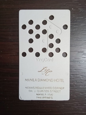 Manila Diamont Hotel Electronic Plastic Key new