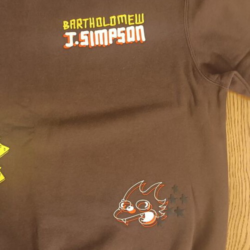 H&M x The Simpsons Loose-Fit Sweatshirt Like New, Dark Brown