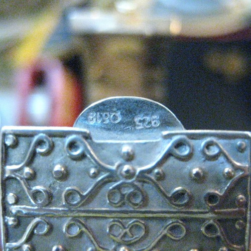 Silver bracelet like new with intricate design