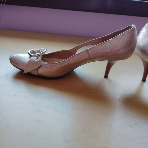 Vic Matie' shoes size 40 used, elegant high heels gold-beige