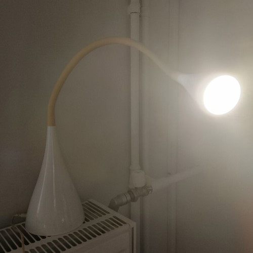 Led touch desk lamp with flexible neck, modern design