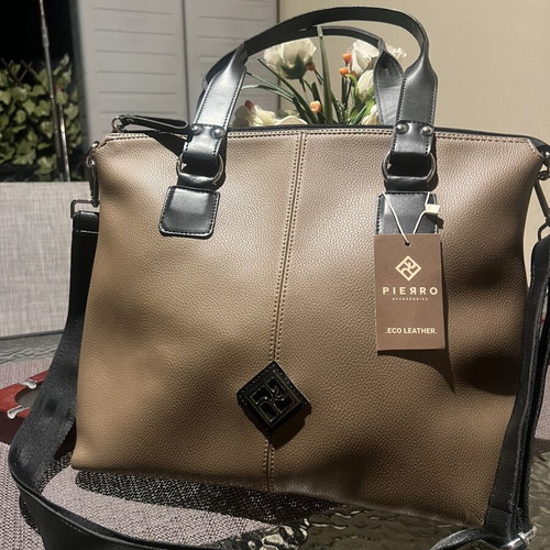 Pierro Accessories shoulder bag new, eco leather, brown
