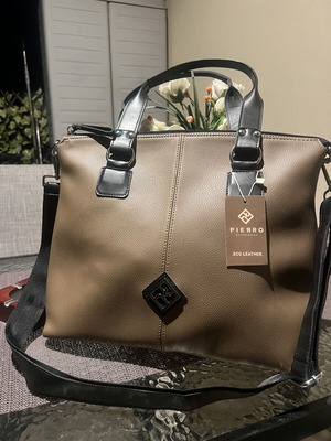 Pierro Accessories shoulder bag new, eco leather, brown