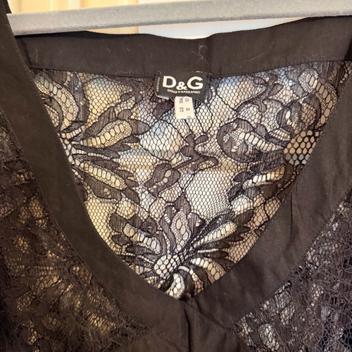 Dolce&Gabbana Women's Lace Blouse like new, 44IT, black