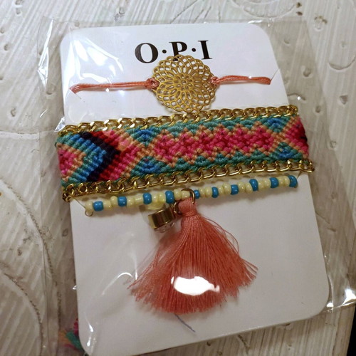 O.P.I colorful bracelet set new with tag