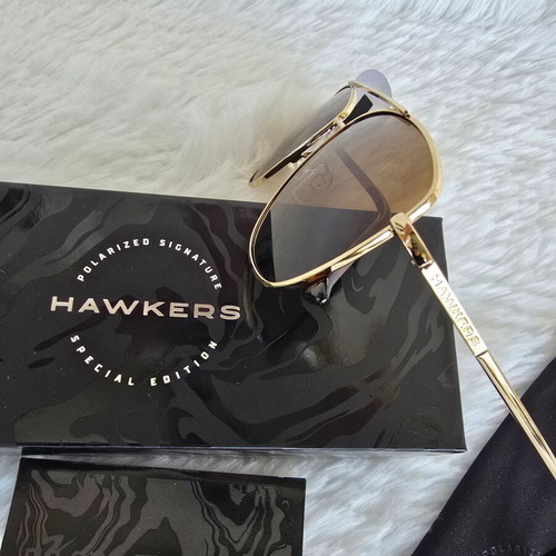 Hawkers Lax Polarized Gold Olive Sunglasses new