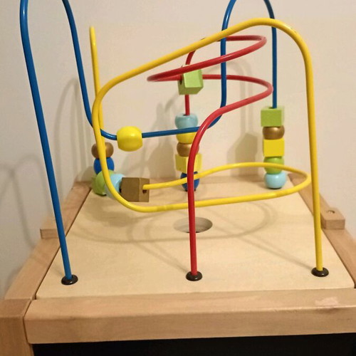 ELC Giant Wooden Activity Cube and Wooden Music Set like new