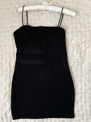 Bershka Black Mini Dress New Size L