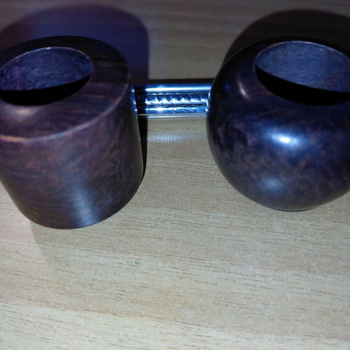 Falcon tobacco pipe new with three bowls Genoa, Dublin, Apple