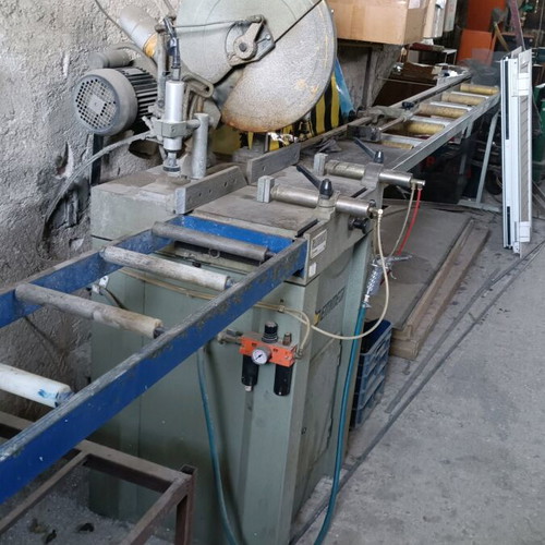 Emmegi 400 S aluminum cutting machine used, complete set
