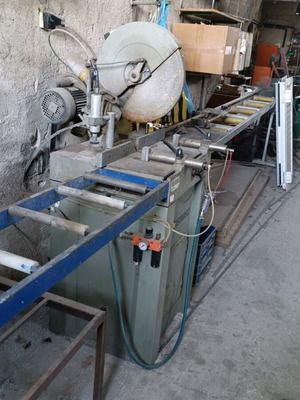 Emmegi 400 S aluminum cutting machine used, complete set