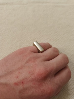 Silver 925 ring like new, inner diameter 17.3 mm