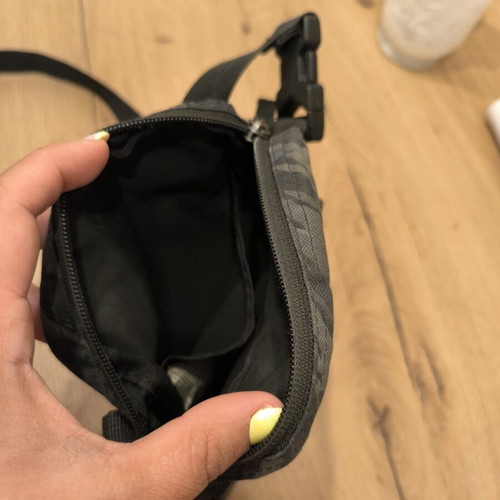 Nike shoulder bag used, camouflage design, black and grey