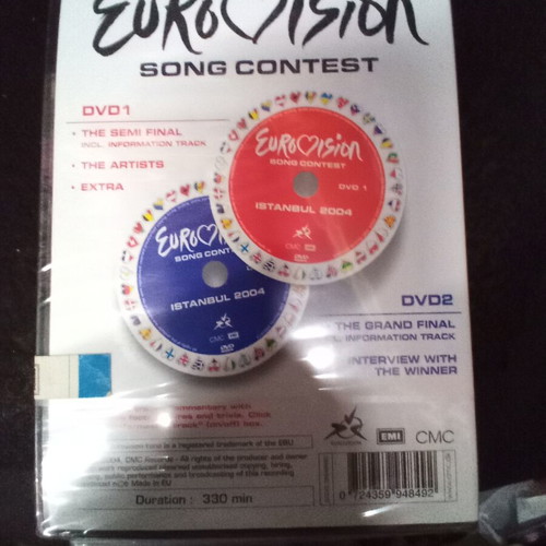 Eurovision Song Contest DVDs new, 2004/2008/2011, set of 8
