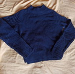 Black basic ribbed blouse H&M size S like new