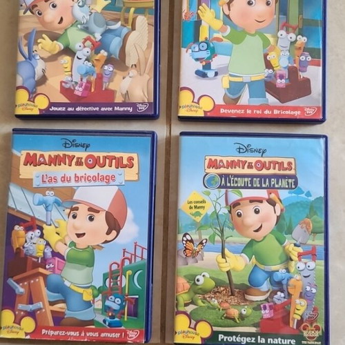 Manny et ses outils DVD like new, 4 discs, in French and English