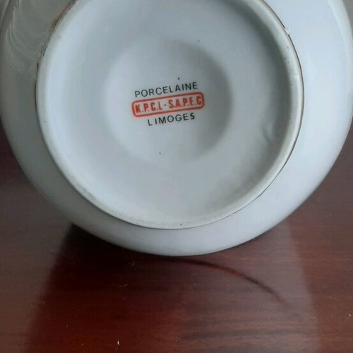 Limoges porcelain vase used, dimensions 24x14cm