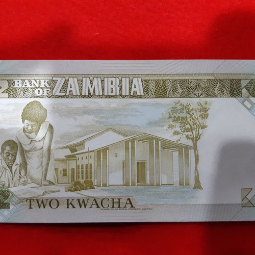 Zambia 2 Kwacha banknote uncirculated, 1980-1988
