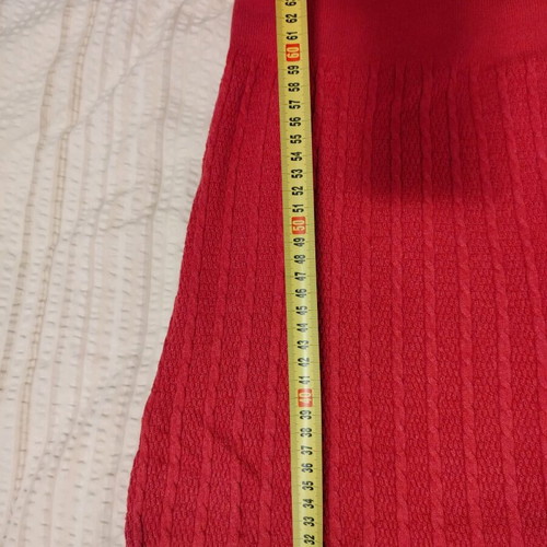 Massimo Dutti Autumn cotton sweater, red pink, XL