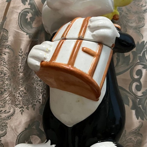 Sylvester & Tweety Ceramic Cookie Jar 32 cm used, collectible 1993 edition
