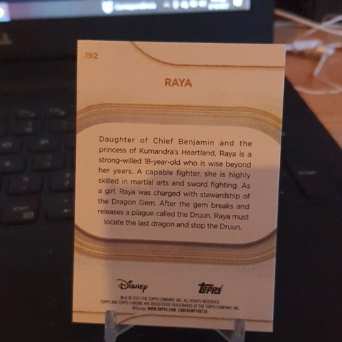 Topps Chrome Disney 2025 Raya Mickey Black & White Shimmer like new