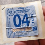 Sticker for 2004 vehicle circulation fees used