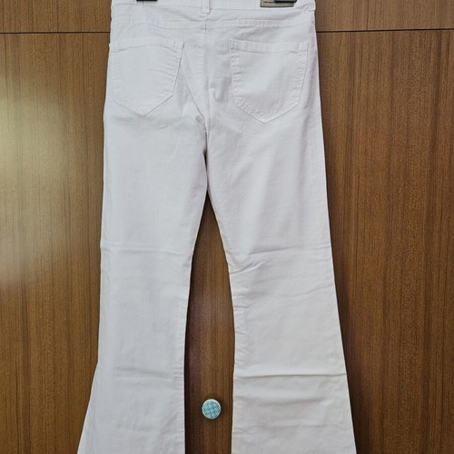 Flared pants Damaged Jeans white new, size M 38 10