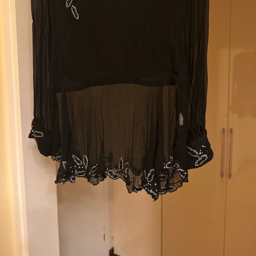 Vintage Aftershock London tunic used, black with embroidery