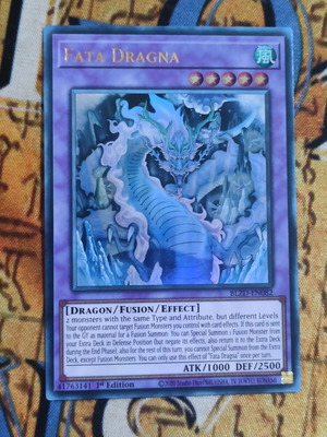 Fata Dragna Yu-Gi-Oh! card like new, fusion monster