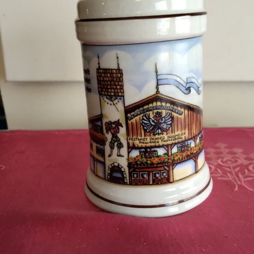 Collectible beer mug ceramic German like new
