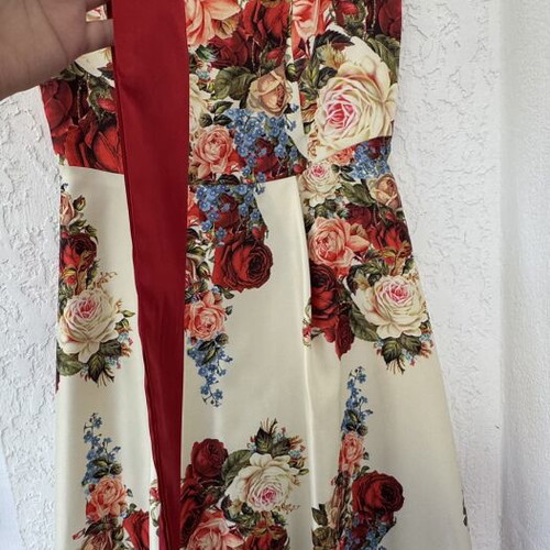 Cocktail dress like new, colorful, size L