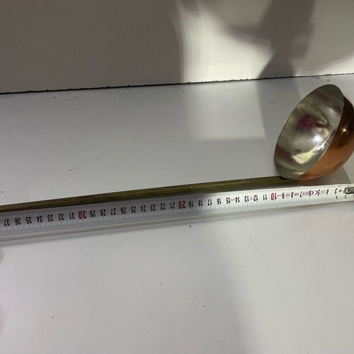 Copper ladle tinned new for use