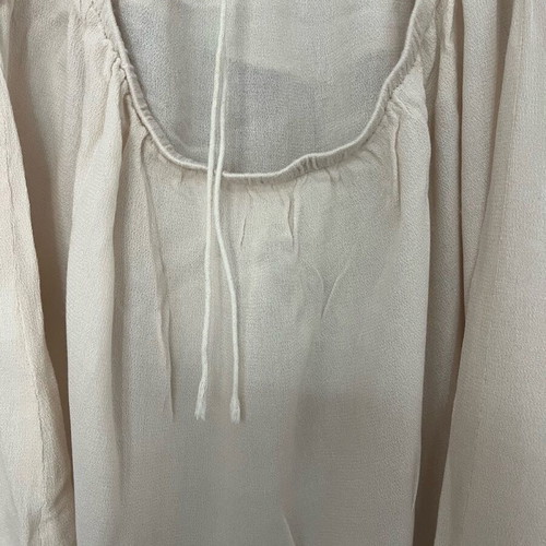 See u soon women's blouse new, beige, 100% viscose with back opening