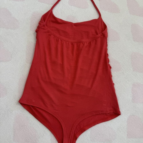 Women's bodysuit like new, viscose, red, size Small