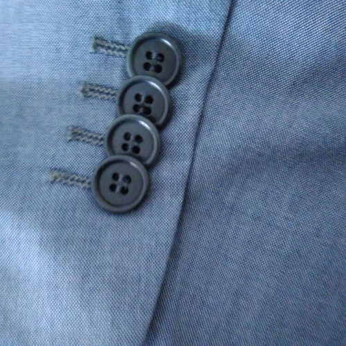 Davvero men's suit set like new, blue, jacket size 58, pants size 52