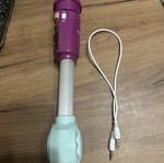 Frozen microphone used, with light