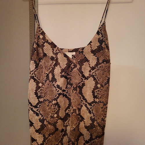 H&M Top Print Snake No 40 new, brown and beige