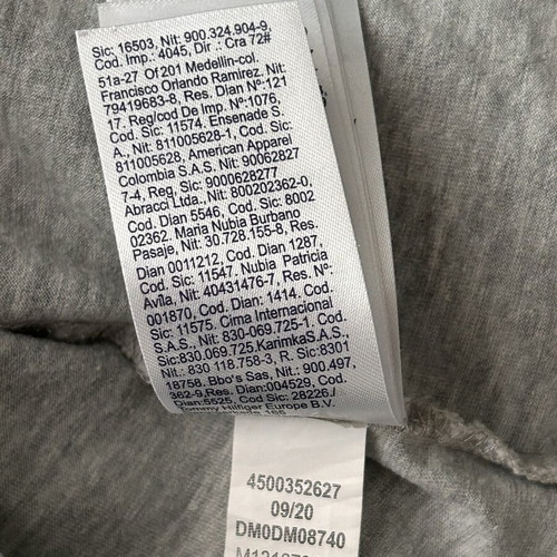 Tommy Hilfiger Jersey V T-shirt men's XXL, grey