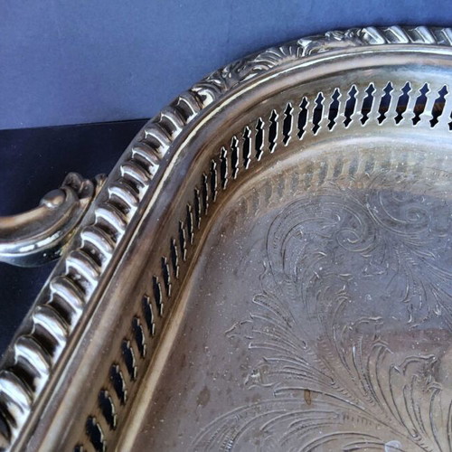 Baroque Serving Tray by Wallace Silver Plate used