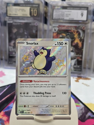 Snorlax Pokemon card PAF 202