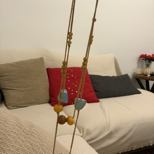 Long necklace with beads new, no wear