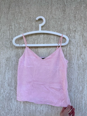 Juicy Couture pink soft velour top with inner cotton bustier new