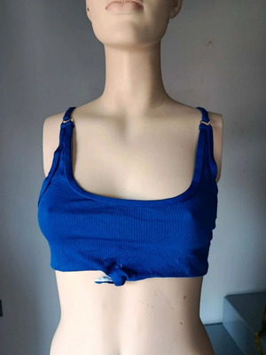 Bikini top like new, size M, blue