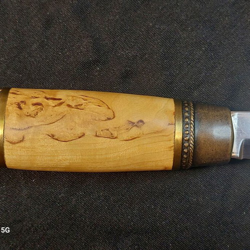 Marttiini Finnish knife new, collectible with bronze eagle handle