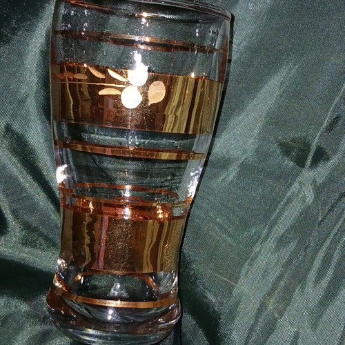 Vintage glasses used, set of 5 for ouzo, tsipouro, raki