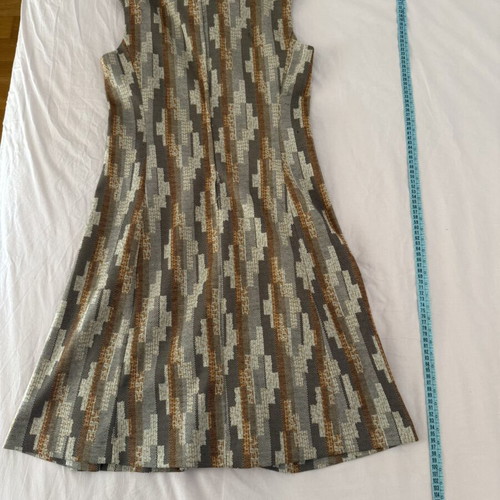 Vintage retro sleeveless dress with orange bow used