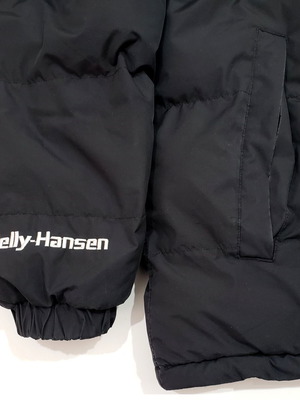 Helly Hansen Yu Puffer jacket used, reversible, men's size S, gray and black