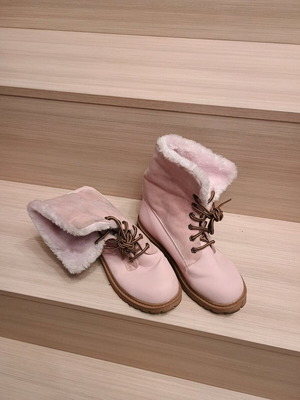 Pink boots used, warm, size 38.5