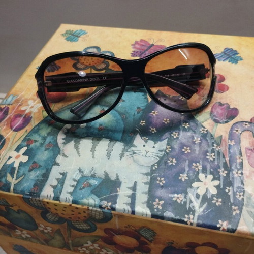 Mandarina Duck sunglasses used, multicolored