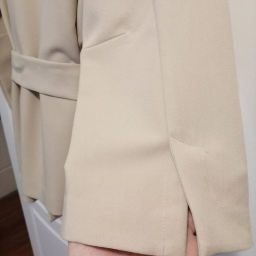 Pink Woman women's jacket new, beige, loose fit with belt
